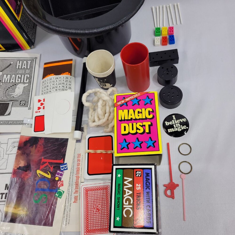 The Great Houdini Vintage 1987 Hat Full of Magic Kit - Picture 3 of 3